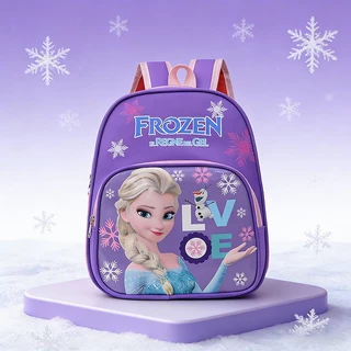 กระเป๋าเป้เด็ก กระเป๋าเป้สะพายหลัง ลายการ์ตูน Frozen/สไปเดอร์แมน/โซเฟีย กันน้ำ ทนทาน สีสดใส เหมาะสำหรับเด็กอนุบาล-ประถม