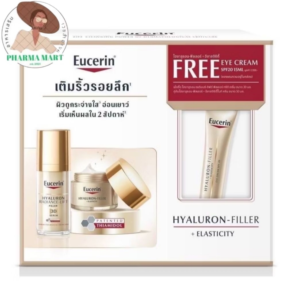 Eucerin Radiance 3D serum+Night Free Eye set