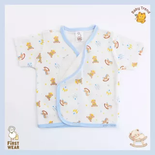 First Wear เสื้อป้ายสั้น “ผ้าดูด” ไซส์ 0-3 เดือน ผ้าคอนตอนหนานุ่มๆ | Babytrend