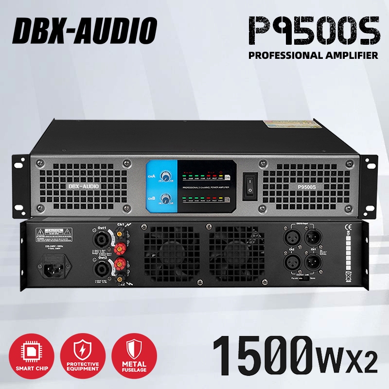 DBX-AUDIO P9500S เวทีด้านหลังบริสุทธิ์กําลังสูงสองช่องสัญญาณ เครื่องขยายเสียงดิจิตอลระดับมืออาชีพ