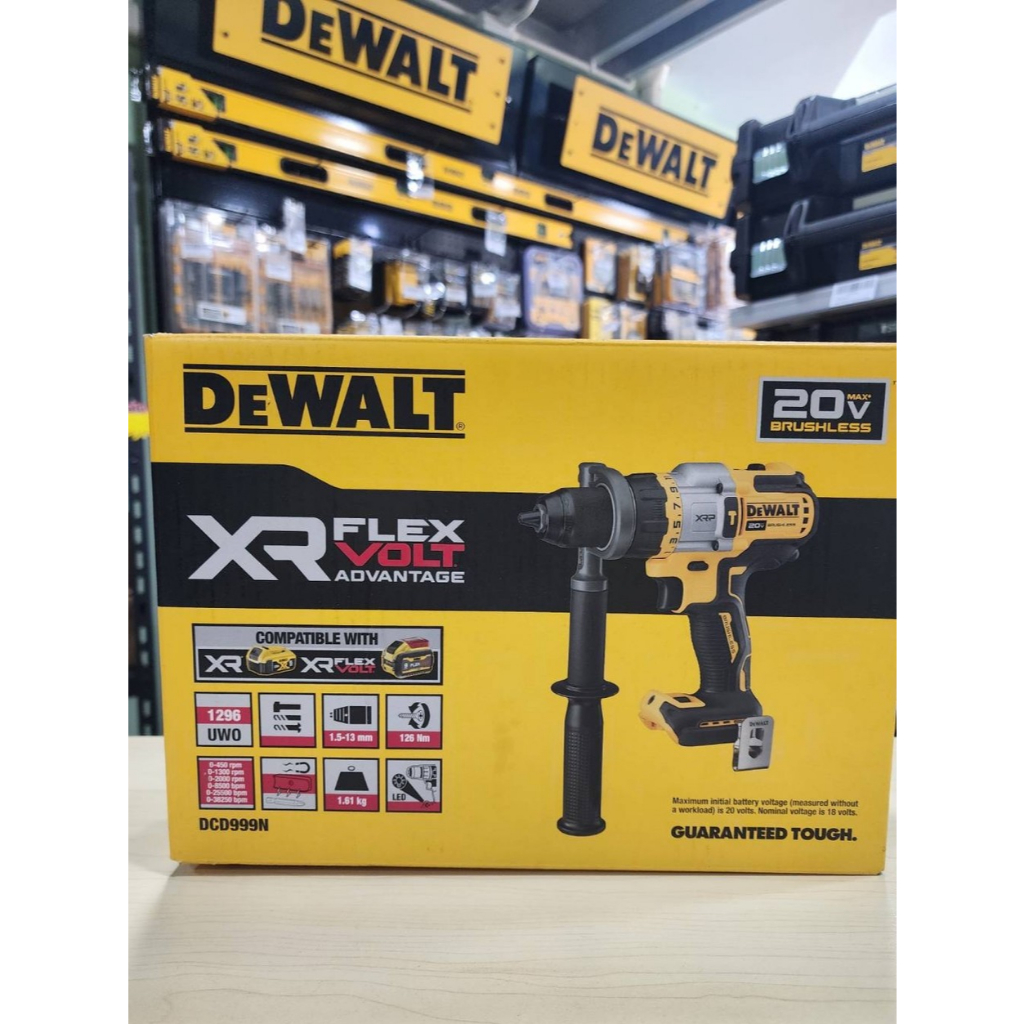 DeWALT DCD999N-B1 สว่านกระแทกไร้สายไร้แปรงถ่าน 20V (เครื่องเปล่า)