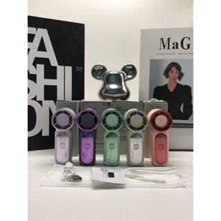 พัดลมมือถือX688 ขนาดเล็ก ความเร็วสูง อายุยืน 4000 mAh หลายสป…