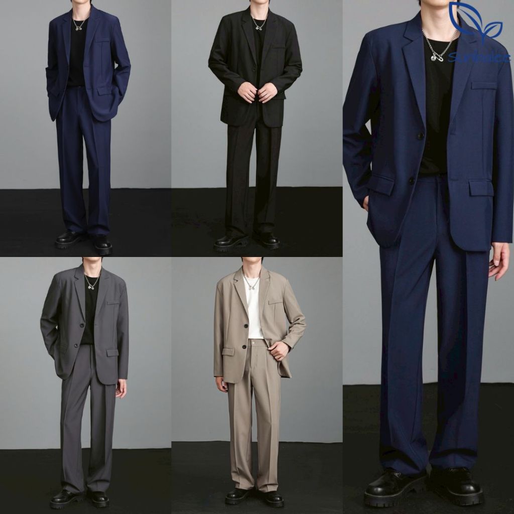 SUNBALEE SUIT (ทั้งเซ็ต) ชุดสูทผู้ชาย M-4XL เสื้อสูทเบลเซอร์ ใส่ทำงาน Blazer สูทผู้ชาย SUIT-M03