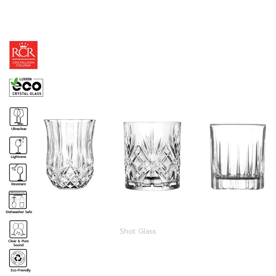 แก้วช็อต RCR CRYSTAL SHOT GLASS