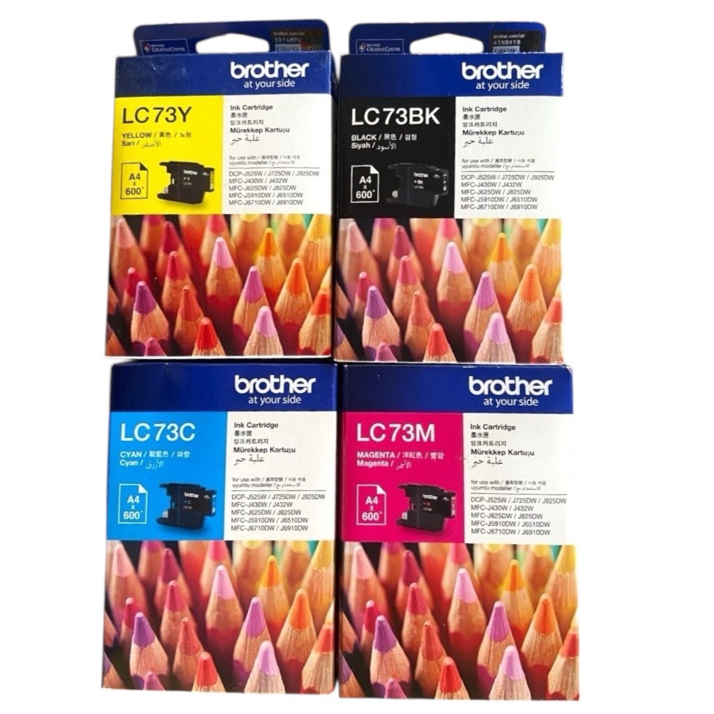 ตลับหมึก Brother LC-73 (BK/C/M/Y) เเท้100%