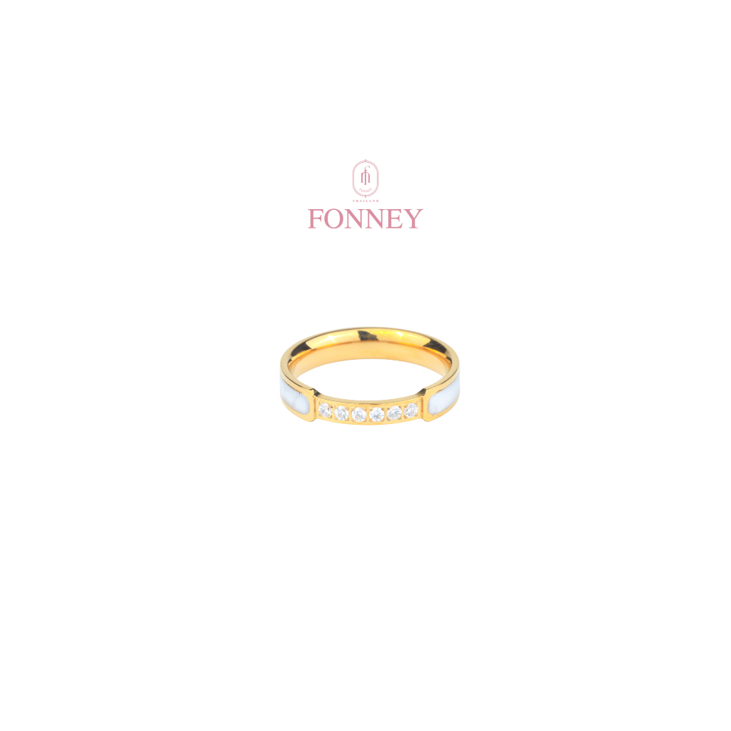 RN-05 Fonney  แหวน สแตนเลสแท้ไม่ลอกไม่ดำ