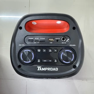 d-power รุ่น TAMPRAD A58 ลำโพงบลูทูธพกพา 80วัตต์ ลำโพงคาราโอเกะ ปิดไฟ LED ได้ แถมไมค์ลอย ประกัน 1 ปี