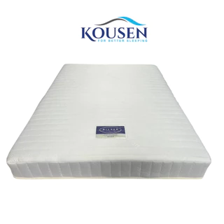 Kousen ที่นอนสปริง คุณภาพระดับโรงแรมหรู รุ่น Iris ผ้าแจ็คการ์ดคัดพิเศษ สีเทา ความหนา 9นิ้ว นุ่มแน่น