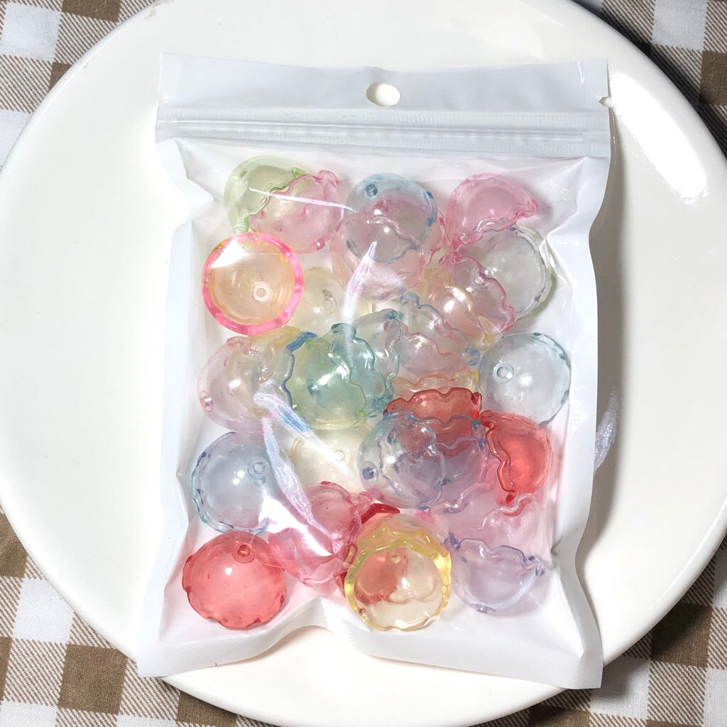 ลูกปัดโดม/หัวแมงกะพรุน/ที่ครอบอุบะ พร้อมส่งจากไทย