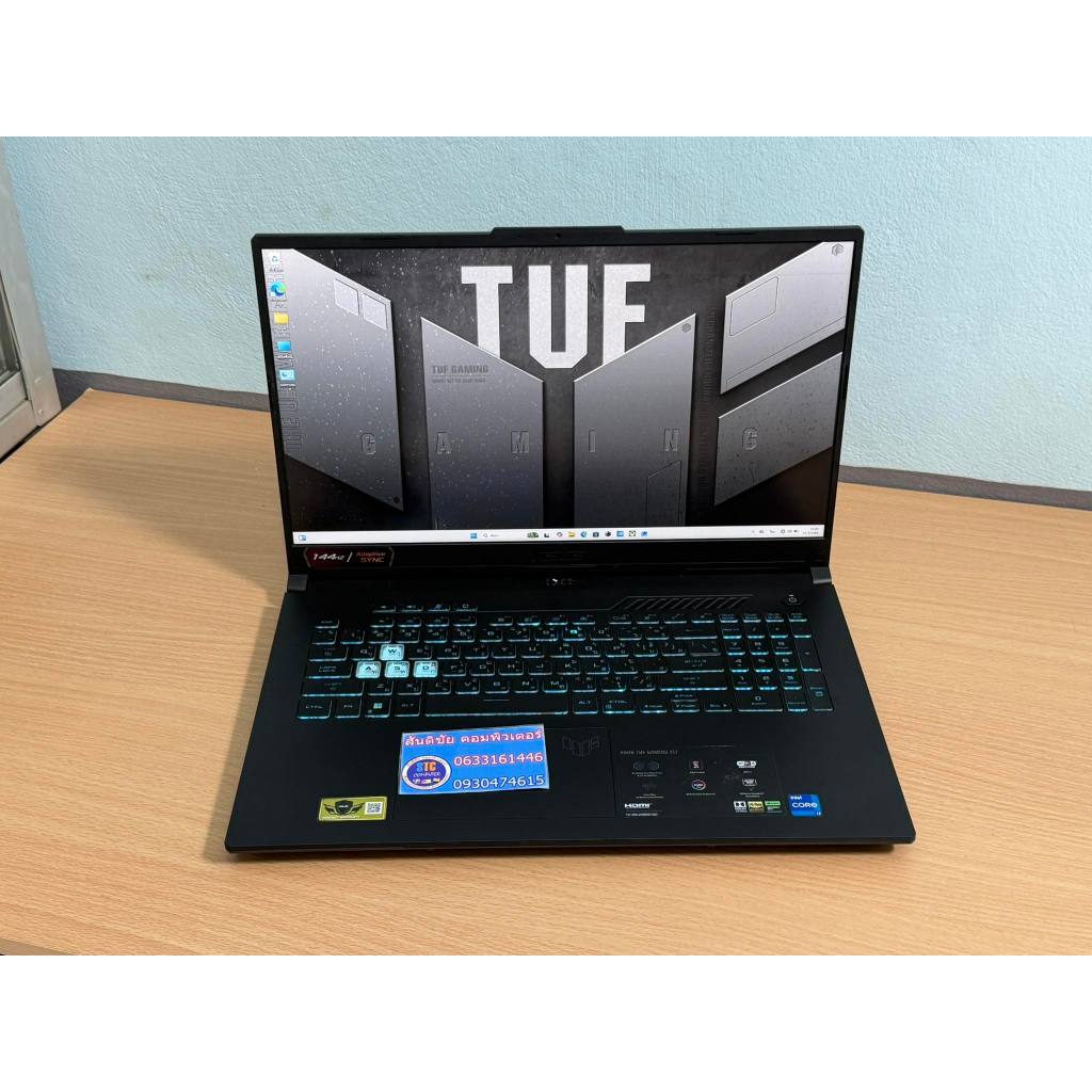 #17.3"  #คุ้มๆ #I7 #GEN12 #Thunderbolt 4 #RTX3050 #อัฟแรม16 💥 Asus TUF Gaming F17