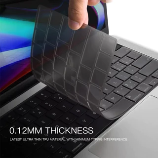 Silicone Keyboard Cover For MacBook TPUดำ ซิลิโคนคีย์บอร์ดแมคบุค กันน้ำ กันฝุ่น แผ่นคลุมคีย์บอร์ด