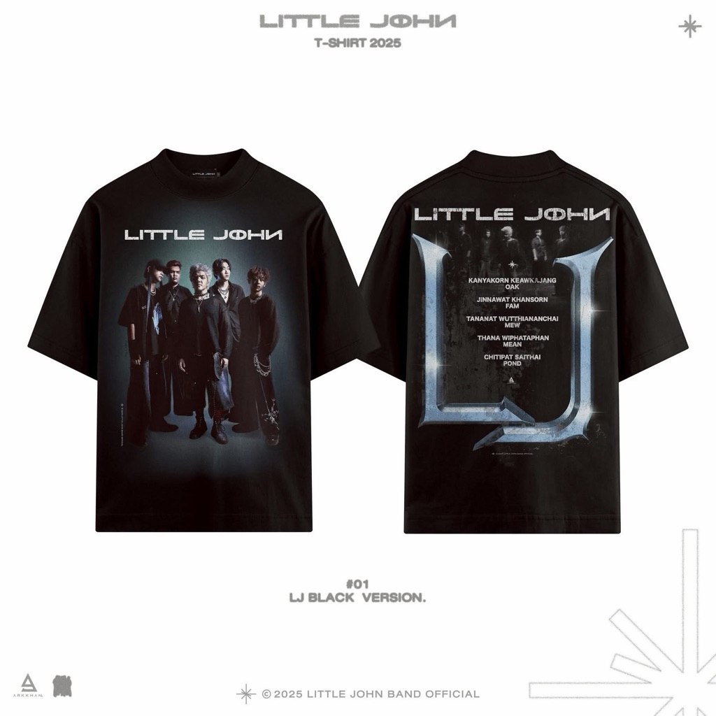 เสื้อวง Little John สีดำ รุ่นแรก ลิขสิทธิ์ ไซส์L