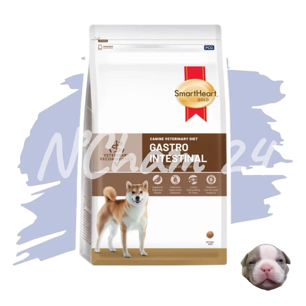 Smartheart gold gastrointestinal ขนาด1.5 และ 3 kg อาหารสำหรับสุนัขท้องเสีย ปรับสมดุลลำไส้