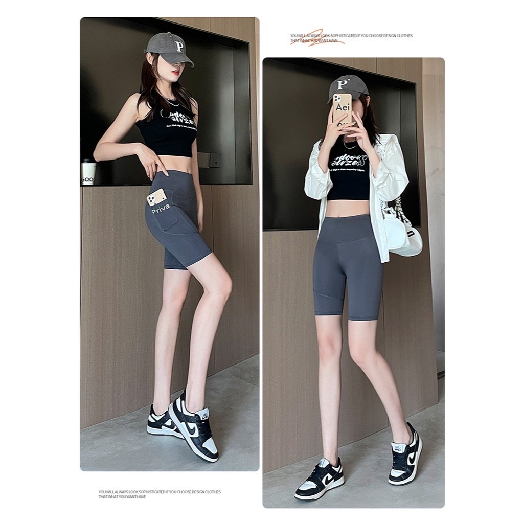 กางเกงเหมาะสำหรับใส่ออกกำลังกาย  มีกระเป๋าข้างสำหรับใส่ของ ระบายอากาศได้ดี มีความยืดหยุ่นสูง