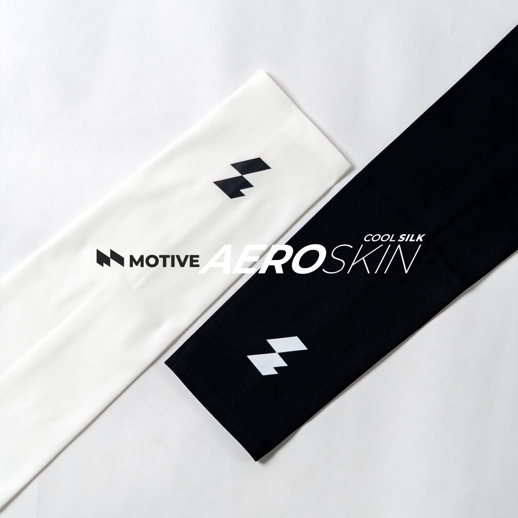 MOTIVE ปลอกแขน Arm Sleeves รุ่น AeroSkin Cool Silk กัน UV ปกป้องผิวจากแสงแดดโดยไม่เพิ่มความร้อน