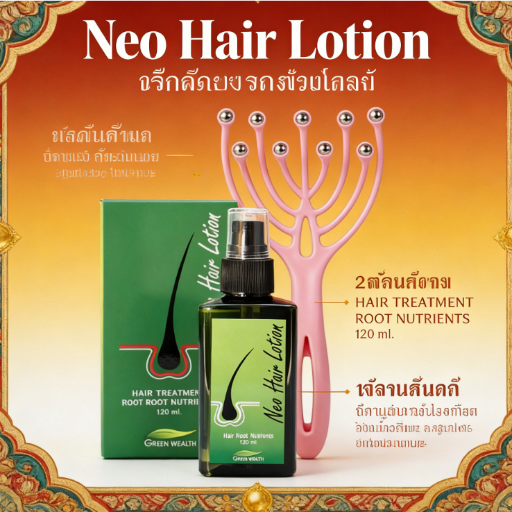 Neo Hair Lotion 120ml ผลิตภัณฑ์สเปรย์ปลูกผมและบำรุงรากผม Neo Hair Lotion neohair นีโอแฮร์แท้.