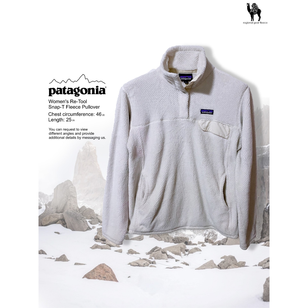เสื้อกันหนาว Patagonia แท้ Women's Re-Tool Snap-T Fleece Pullover