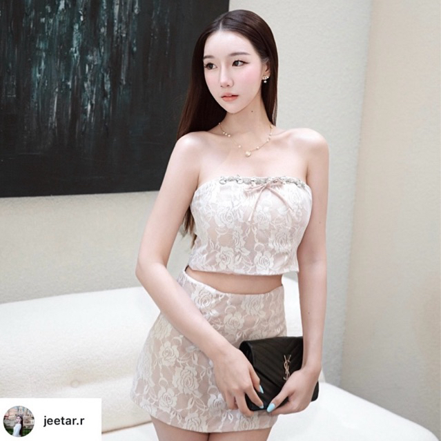 Sera Skirt กระโปรงลูกไม้พร้อมซับในในตัว(เฉพาะกระโปรง)