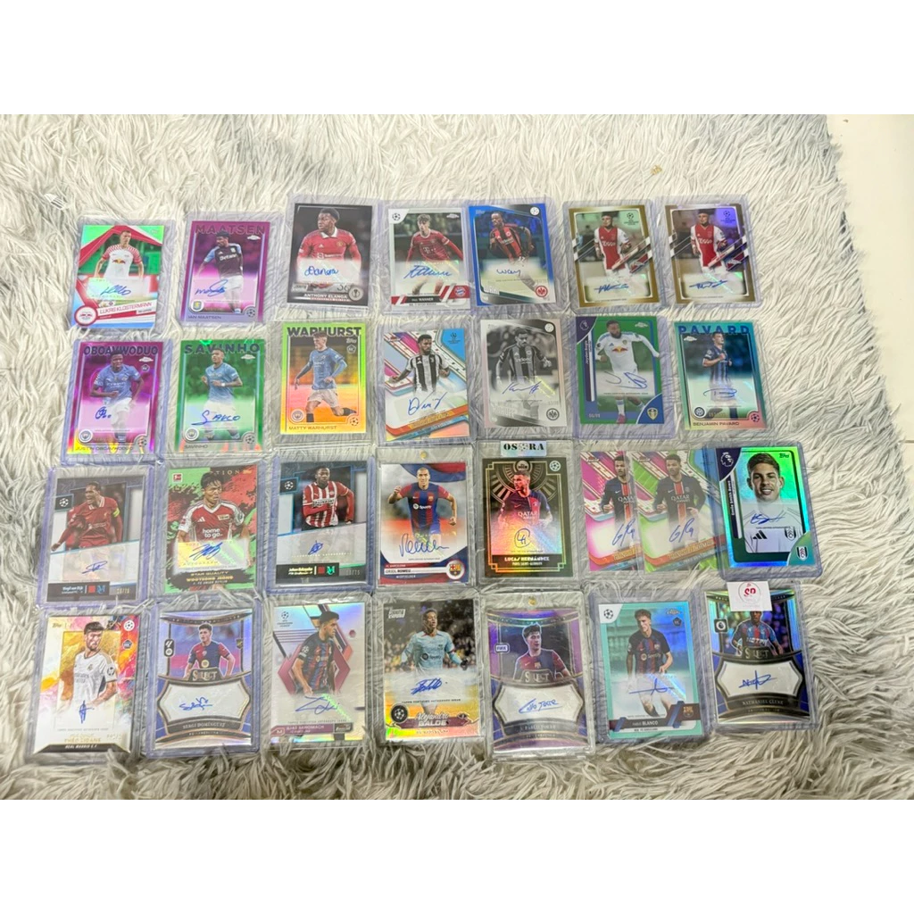 กล่องสุ่มการ์ดฟุตบอล การัน,ลายเซ็น,หรือชิ้นส่วน 100% ทุกกล่อง Panini , Topps thumbnail 4