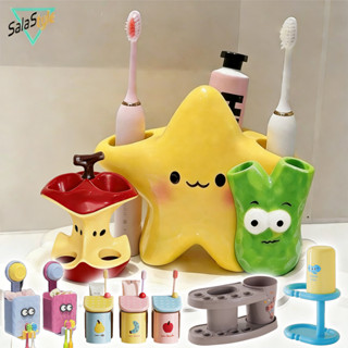 COD ชั้นวางแปรงสีฟัน ที่วางยาสีฟัน วัสดุพลาสติก ไม่เจาะผนัง …