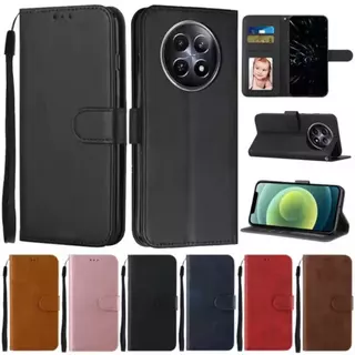 เคสแบบพับได้สำหรับ Oppo Realme 13 / Realme 12 12X 12Plus 12ProPlus เคสกระเป๋าหนัง ใส่บัตร ป้องกันโทรศัพท์ แม่เหล็กล็อค