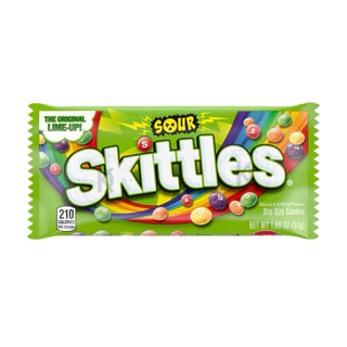 Skittles candy สกิตเทิลส์ ลูกอมเคี้ยวหนึบ ออริจินัล 15 กรัม ยกแพ็ค (12ชิ้น)