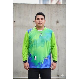 NAP22 เสื้อกีฬาแขนยาว ผ้าไมโคร ไซส์ 5XL-7XL