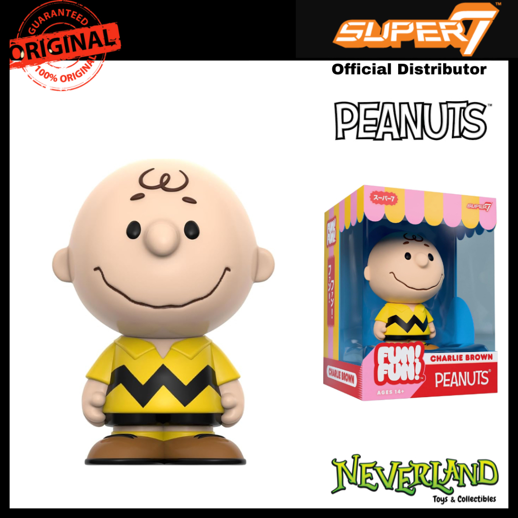 Super7 Peanuts Charlie Brown (Yellow Shirt) FUN FUN Wave 1 Figure