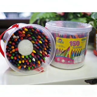 สีเทียน KIDART 50 สี 150 แท่ง/ถัง (รุ่น R150/B) ปลอดภัย ไม่มีพิษ เหมาะเด็กอายุ 5+ อุปกรณ์วาดรูป