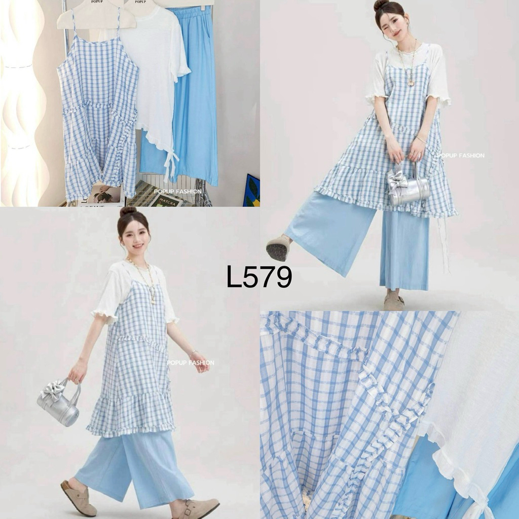 P ชุดเซตแฟชั่น งานเสื้อเป็นผ้าลูกไม้เนื้อผ้านิ่ม รูปที่ 5