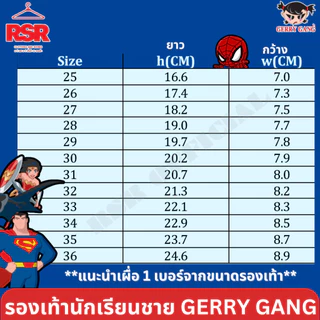 ((ขอบิลทักแชท)) ถูกที่สุด รองเท้านักเรียน รองเท้าพละ อนุบาลชาย สไปเดอร์แมน SPIDERMAN จัสทิกลีค JUSTICE LEAGUE GERRY GANG