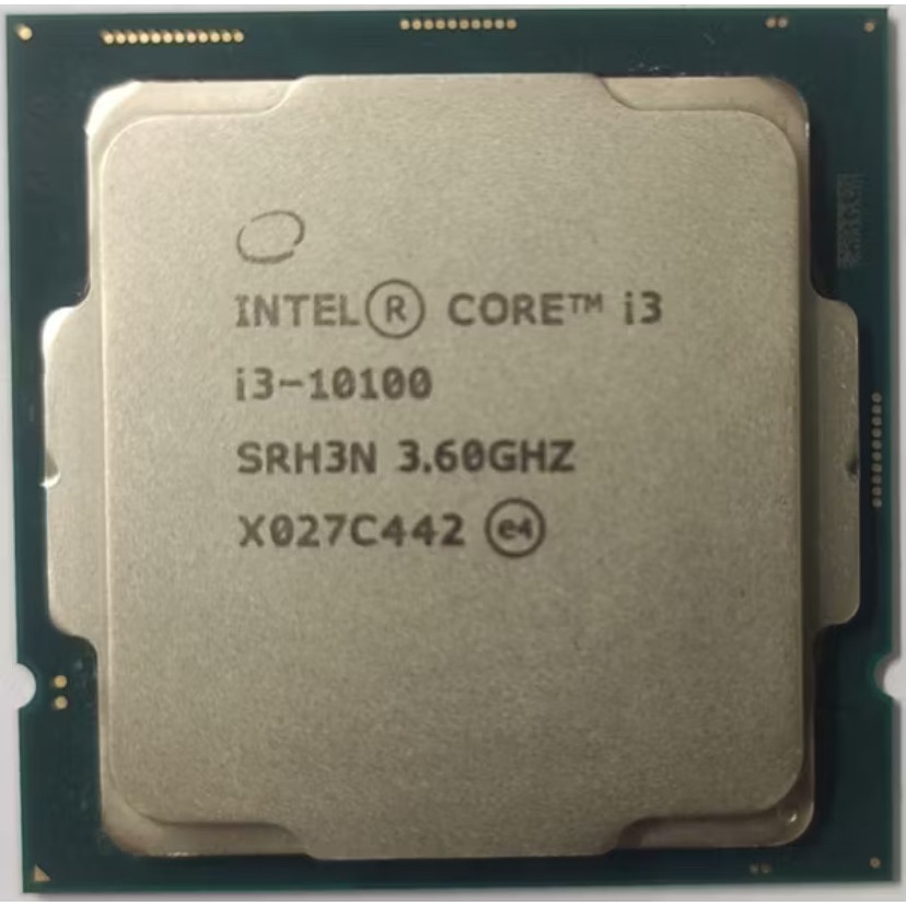 ซีพียู CPU Intel Core i3 10100 4คอ 8เทรด 65W LGA 1200