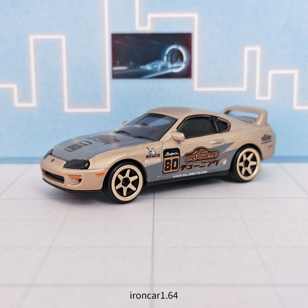 โมเดลรถ majorette TOYOTA Supra JZA80 สีทองด้าน