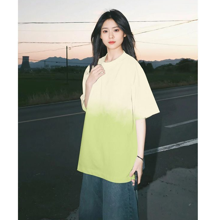 เสื้อยืดมัดย้อมสวยๆผู้หญิงมาใหม่ Oversize เสื้อผ้าสาวอวบไซส์ใหญ่ แฟชั่นเกาหลี เสื้อโอเวอร์ไซส์คนอวบทรงหลวมน่ารักๆ สีรุ้ง ราคา ถูกที่สุด ดีลบีเคเค แกลเลอรีภาพที่ 3