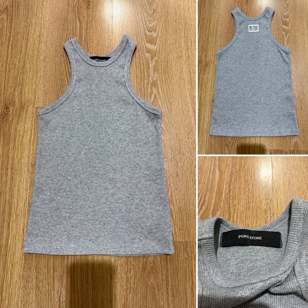 (ใช้โค้ดลดได้) pony stone tank top