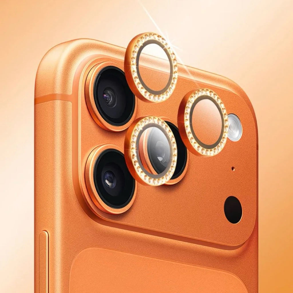ฟิล์มเลนส์กล้อง เลนส์กล้อง เพชร สำหรับรุ่น iPhone 17 17pro 17Promax 17Air