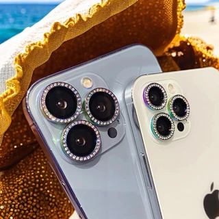 ฟิล์มเลนส์กล้อง เพชร รุ้ง สำหรับ iphone 17 Air 17Pro 15ProMax 15Plus 15 16 16Pro 11Pro 12Pro 11 Max 13 Mini 14 Pro Max
