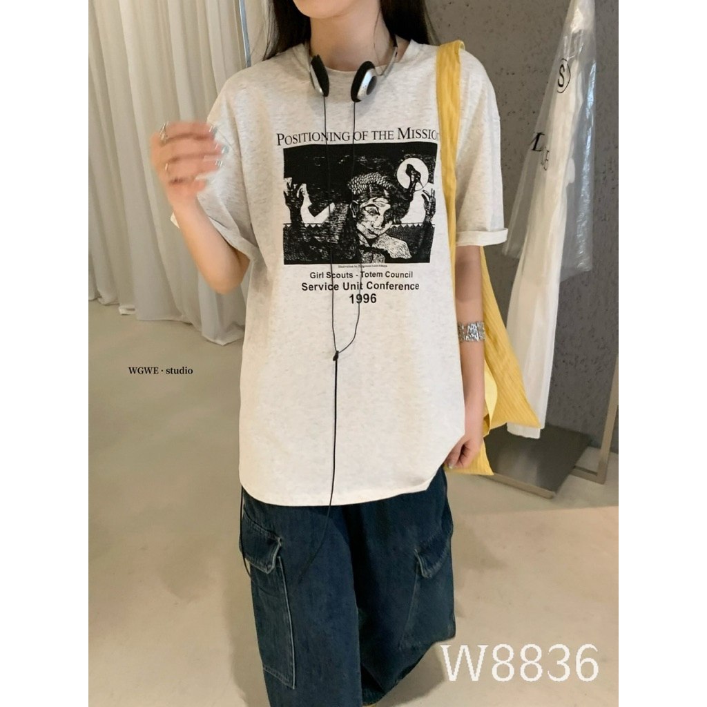 W8836 เสื้อแฟชั่น Tag ️WGWE ราคา ถูกที่สุด ดีลบีเคเค แกลเลอรีภาพที่ 6