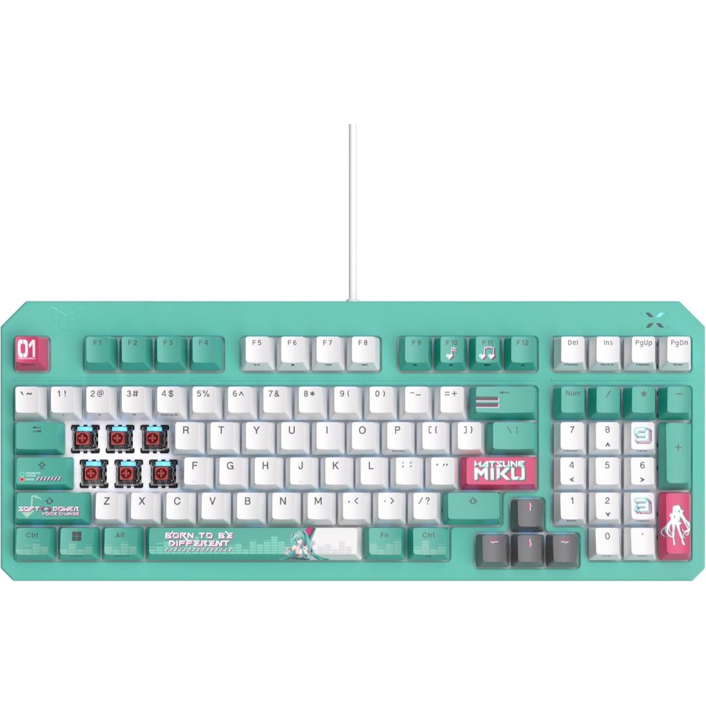 ASUS GAMING K/B RA09 TG K3 GEN II MIKU EDITION/RD/US/PBT : 90MP0460-BKUA30
