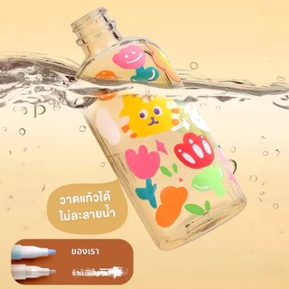 ปากกามาร์กเกอร์อะคริลิค 12/24/36/48/60/80สี กันน้ำ Acrylic Marker Pen เขียนได้ทุกพื้นผิว /พลาสติก/ไม้/เหล็ก/ผ้าใบ/หิน