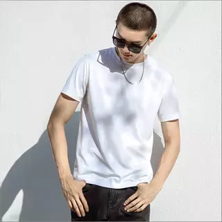 Virenshop เสื้อยืดคอกลมสีพื้น ไม่ย้วย ไม่หด ไม่ต้องรีด ผ้านุ่ม ไม่ขึ้นขุย ผ้านุ่มสบาย ใส่แล้วรู้สึกดี