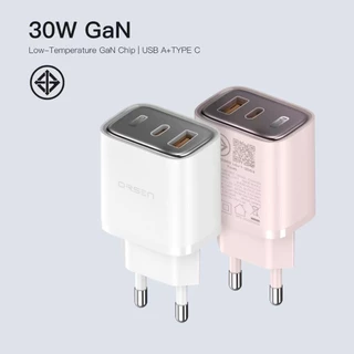 ใหม่ Orsen by Eloop ชุดชาร์จ C31T หัวชาร์จเร็ว GaN 30W 2 พอร์ต USB Type C PD QC PPS Adapter Fast Charge