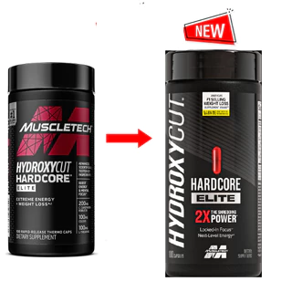 MuscleTech Hydroxycut Hardcore Elite 100 capsules เผาผลาญไขมัน ช่วยลีน 100 แคปซูล