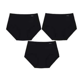 Wacoal H-fit Secret Support กางเกงในกระชับหน้าท้อง รูปแบบเต็มตัว (SHORT) เซ็ท 3 ชิ้น รุ่น WU8114/WU8314 สีดำ (BL)