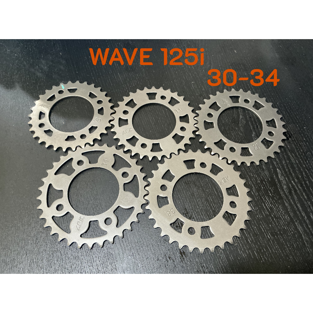aek สเตอหลัง 415 WAVE 125 LED (110i) 30-34 เหล็ก AEK 415