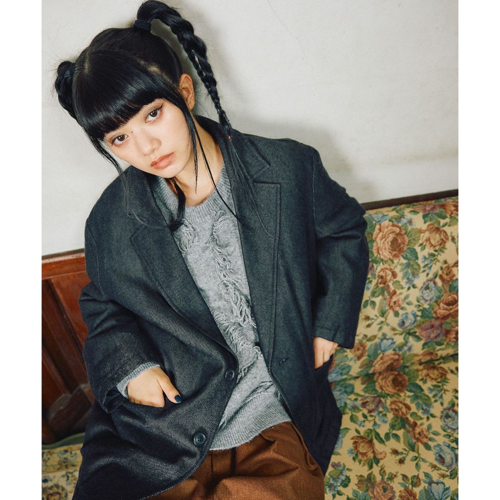 niko and ... [MODE NORM CORE]  โค้ททรงเทเลอร์ โอเวอร์ไซซ์ CA Twill Batted Jacket Coat
