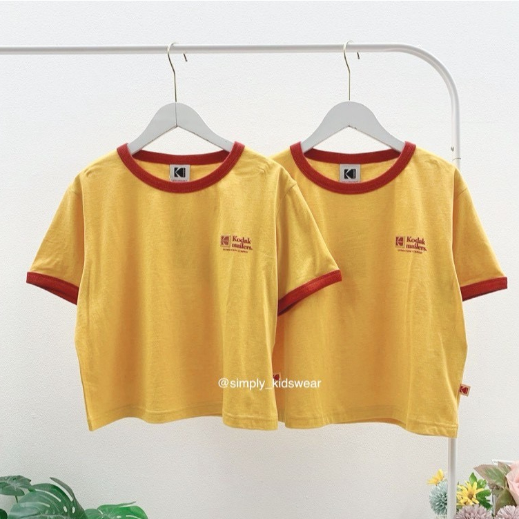 Kodak ringer T-Shirt Women (Red/Yellow)