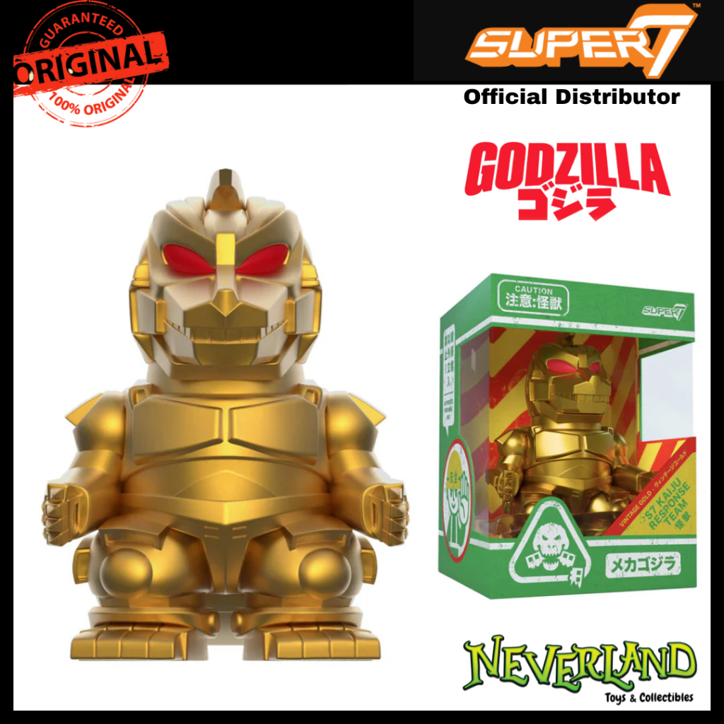 Super7 Godzilla Mechagodzilla Vintage Gold Toho FUN FUN Figure