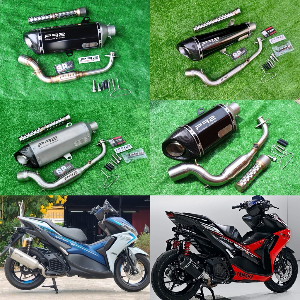 ชุดท่อแต่ง nmax155 Aerox155 2019-2025  2016-2018 สำนักpr2 /maisafari🇹🇭