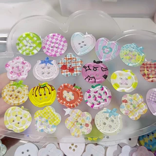 🎀พร้อมส่ง!กระดุมสำหรับตกแต่ง สีพาสเทลสดใส แพค10ชิ้น คละแบบ คละลาย สวยมาก